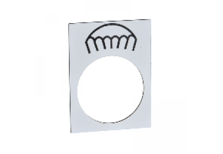 ZB2BY4933 - Harmony - étiquette - 30x40mm - blanc - lent , Schneider Electric