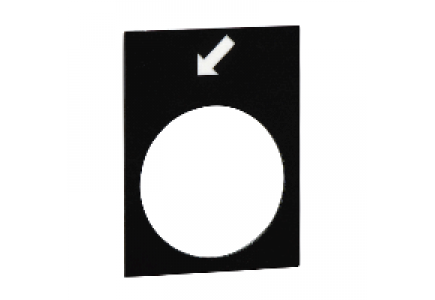 ZB2BY4935 - Harmony - étiquette - 30x40mm - blanc - marche-alarme , Schneider Electric