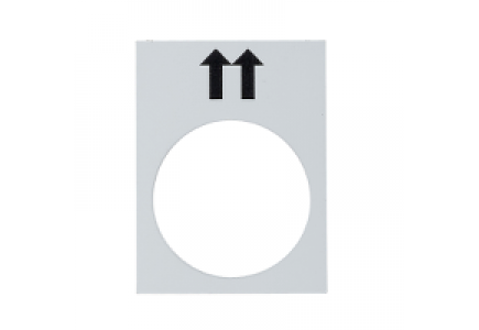 ZB2BY4952 - Harmony - étiquette - 30x40mm - blanc - montée GV , Schneider Electric