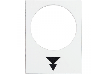ZB2BY4953 - Harmony - étiquette - 30x40mm - blanc - montée PV-GV , Schneider Electric