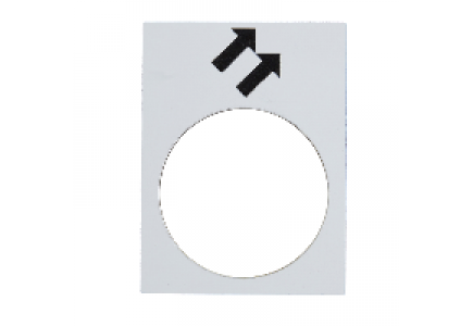 ZB2BY4964 - Harmony - étiquette - 30x40mm - blanc - avant GV , Schneider Electric