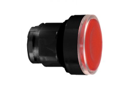 Harmony XB4 ZB4BA487 - tête pour bouton poussoir lumineux - Ø 22 - pour étiquette - rouge , Schneider Electric