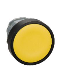 Harmony XB4 ZB4BA57 - Harmony XB4 - tête bouton poussoir - Ø22 - affleurant - jaune - col noire , Schneider Electric