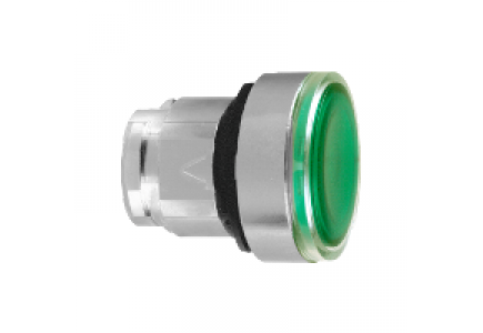 Harmony XB4 ZB4BH0383 - tête pour bouton poussoir lumineux diam 22 pour étiquette vert , Schneider Electric
