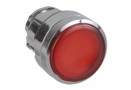 Harmony XB4 ZB4BH0483 - tête de bouton-poussoir lumineux - Ø 22 - rouge - pour insertion des légendes , Schneider Electric