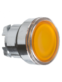 Harmony XB4 ZB4BW353 - Harmony XB4 - tête poussoir lumineux LED affleurant - lisse - Ø22 - orange , Schneider Electric