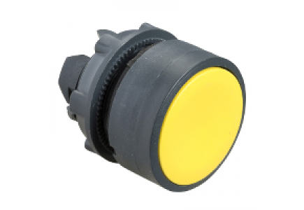 Harmony XB5 ZB5AA54 - Harmony tête de bouton poussoir - Ø22 - colerette haute - jaune , Schneider Electric Harmony XB5 ZB5AA54 - Harmony tête de bouton poussoir - Ø22 - colerette haute - jaune , Schneider Electric