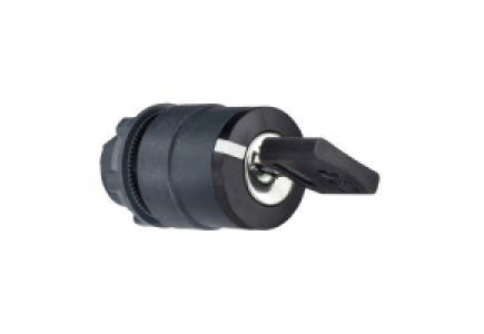 Harmony XB5 ZB5AG04D - Harmony tête pour bouton tournant à clé - 3 positions - Ø22 - noir Dom 8D1 , Schneider Electric Harmony XB5 ZB5AG04D - Harmony tête pour bouton tournant à clé - 3 positions - Ø22 - noir Dom 8D1 , Schneider Electric