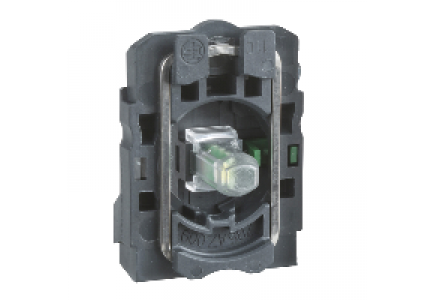 Harmony XB5 ZB5AW0G52 - corps pour bouton lumineux - Ø 22 - DEL jaune intégrée 1O , Schneider Electric
