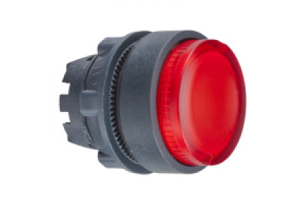 Harmony XB5 ZB5AW14 - Harmony tête de bouton poussoir lumineux - Ø22 - rouge - pour BA9s , Schneider Electric