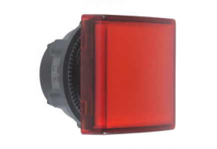 Harmony XB5 ZB5CV043 - Harmony tête pour voyant - Ø22 - carré - cabochon lisse rouge , Schneider Electric
