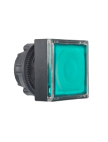 Harmony XB5 ZB5CW333 - Harmony tête pour bouton-poussoir lumineux carré - Ø22 - pour étiquette - vert , Schneider Electric