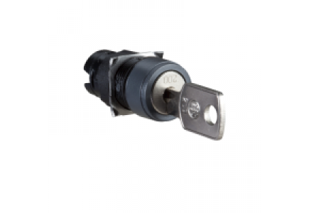 Harmony XB6 ZB6AGB1 - tête pour bouton tournant à clé - 2 positions - Ø 16 - noir , Schneider Electric