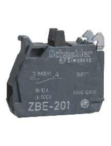 Harmony XB4 ZBE201 - Harmony bloc contact pour bouton - ZBE Ø22 - 1F , Schneider Electric